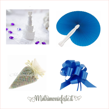 Wedding bag - KIT blu